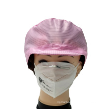 High Conductive Anti-dust Polyester Hat ESD Anti-static Cleanroom Working Cap